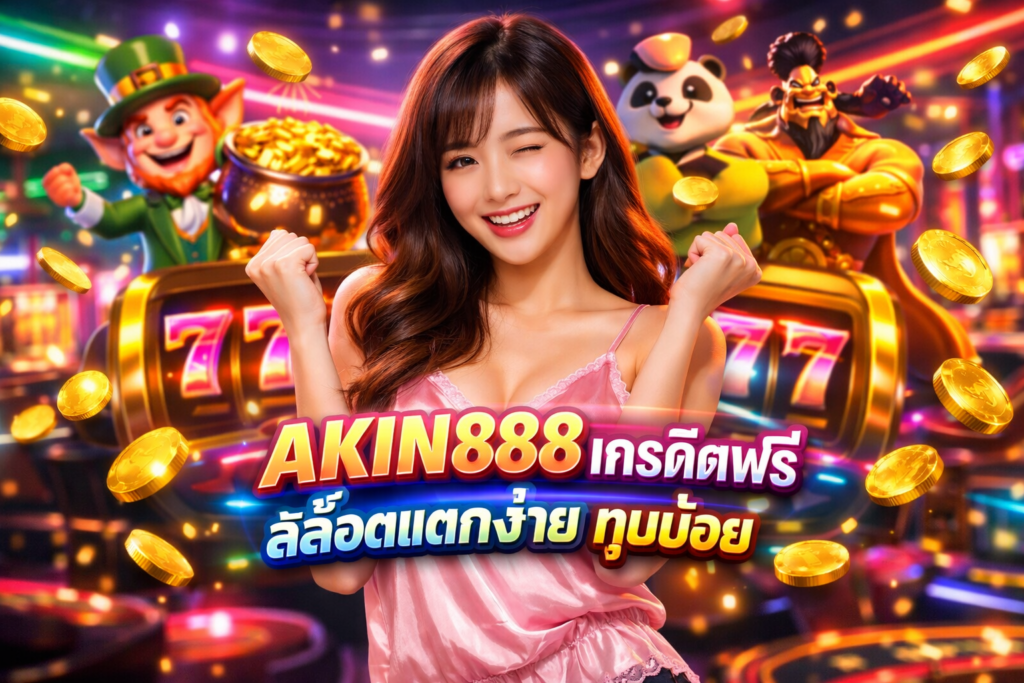 AKIN888 เครดิตฟรี สล็อตแตกง่าย ทุนน้อย