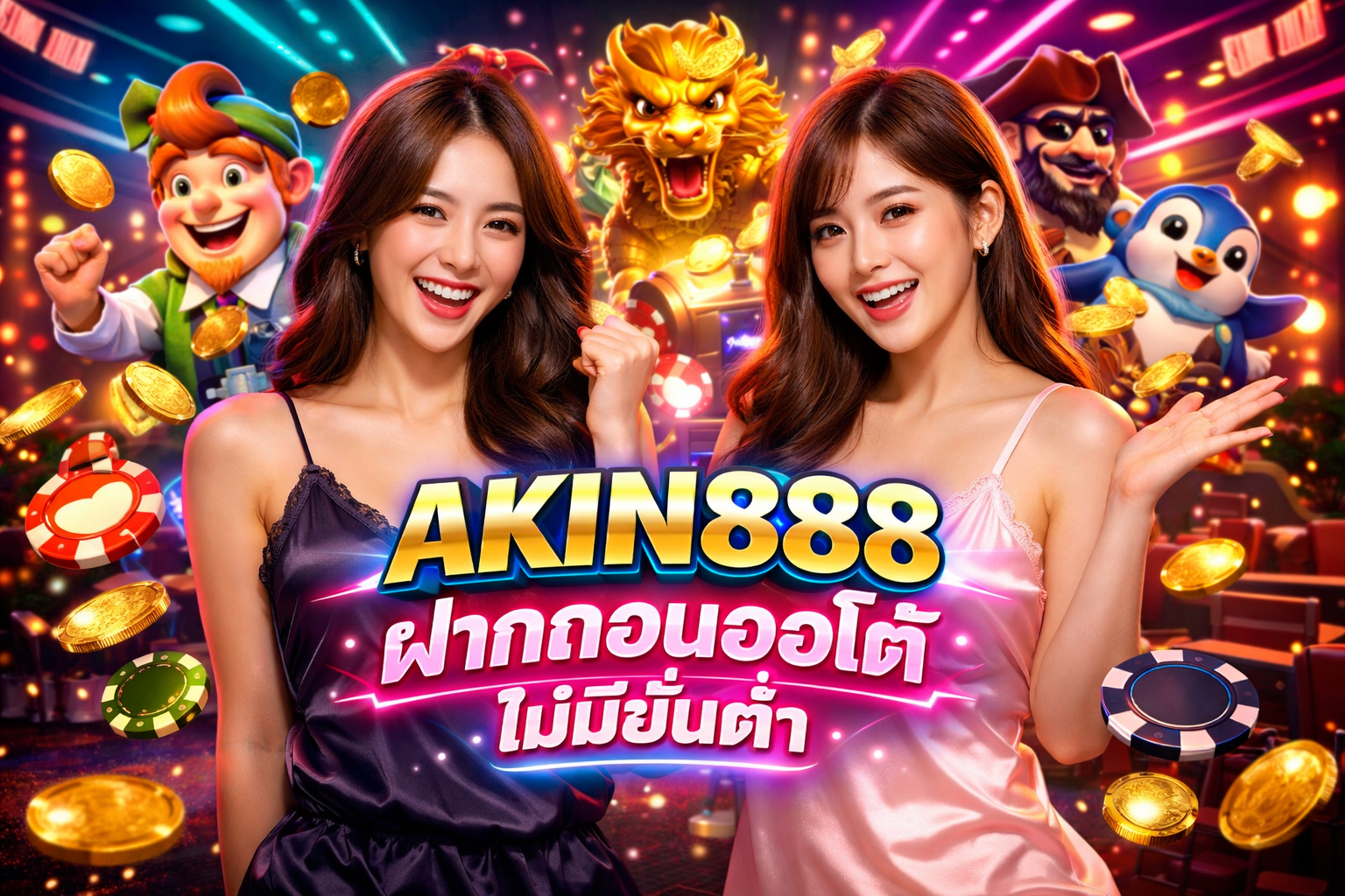 AKIN888 ฝากถอนออโต้ ไม่มีขั้นต่ำ